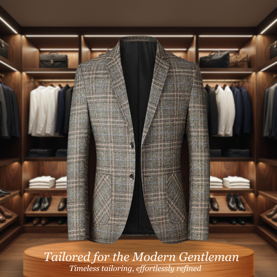 Peter | Tailored Plaid Jacket for Business and Beyond