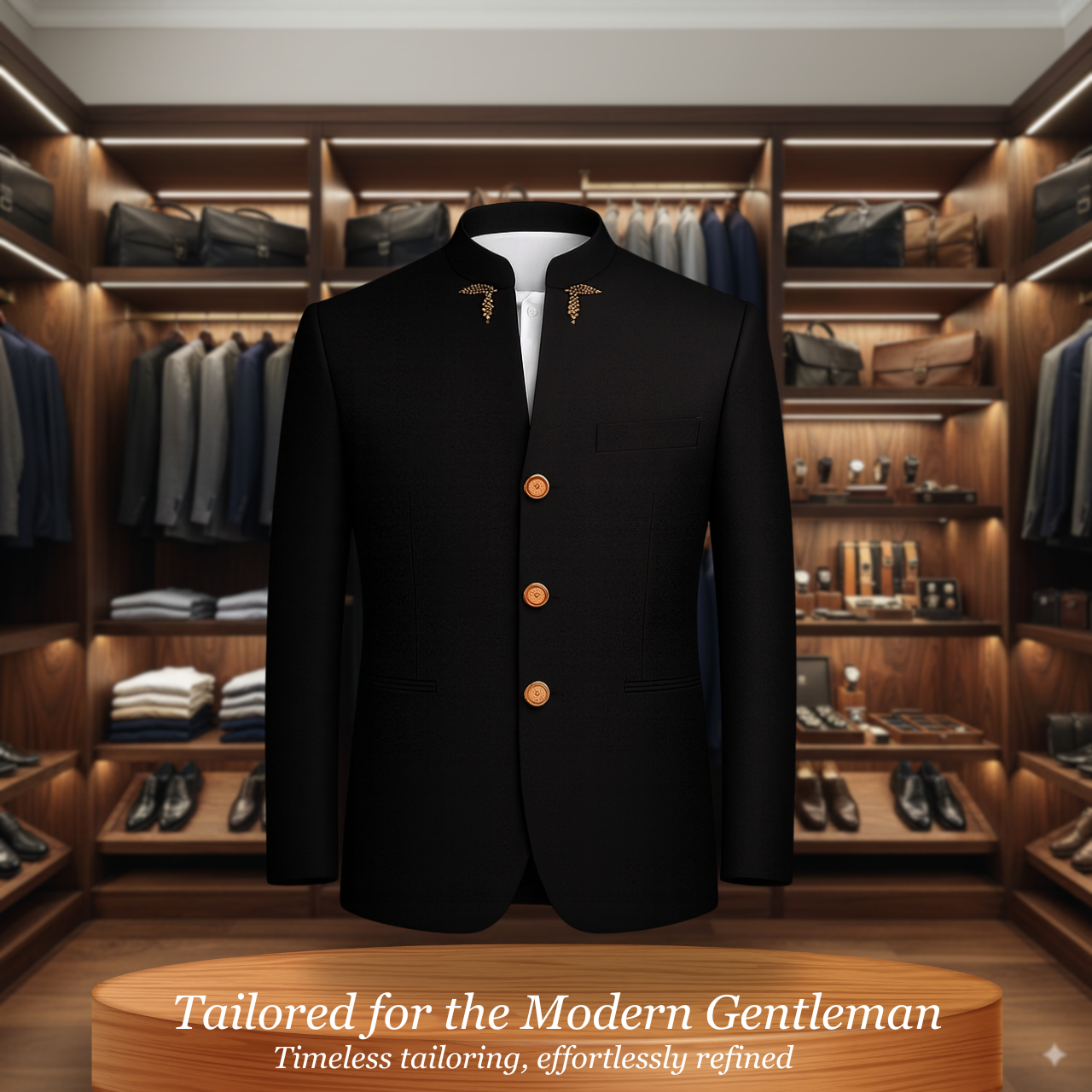 Lucas | Classic Stand Collar Jacket with Timeless Appeal