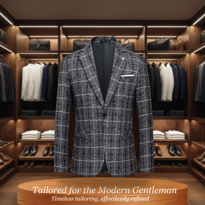 Glen | Classic Check Wool-Blend Jacket for Modern Versatility