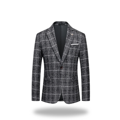 Glen | Classic Check Wool-Blend Jacket for Modern Versatility