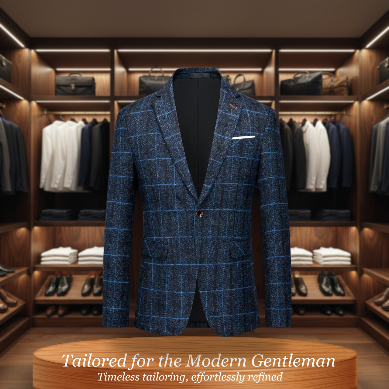 Glen | Classic Check Wool-Blend Jacket for Modern Versatility