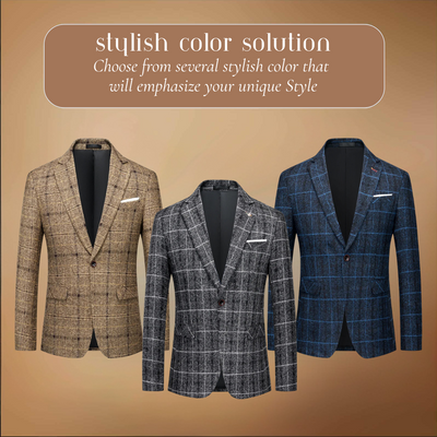 Glen | Classic Check Wool-Blend Jacket for Modern Versatility