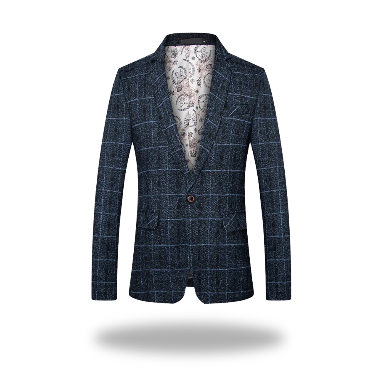 Monaco  | Premium Cotton Check Blazer with Tailored Comfort and Style