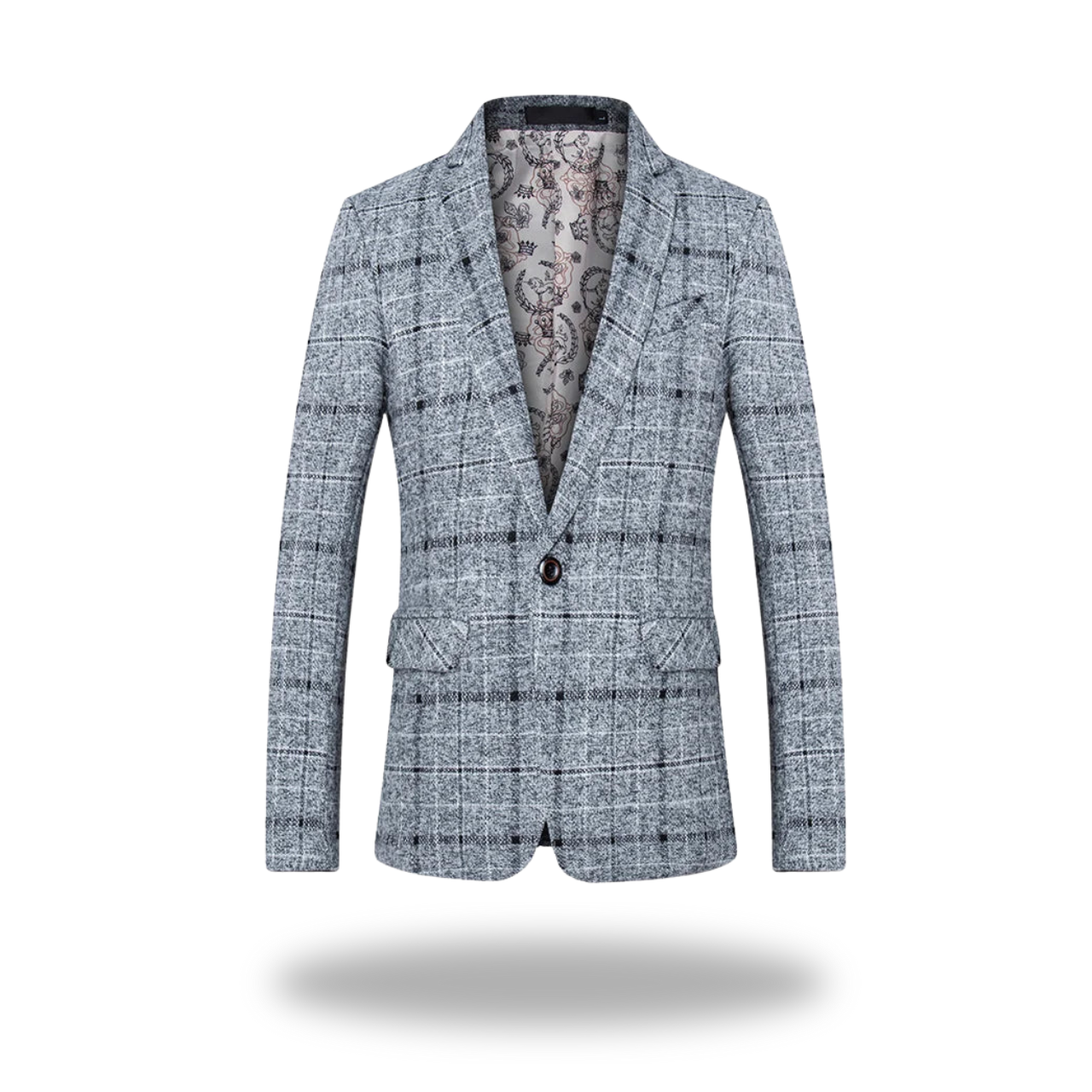 Monaco  | Premium Cotton Check Blazer with Tailored Comfort and Style