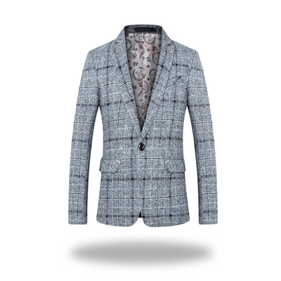Monaco  | Premium Cotton Check Blazer with Tailored Comfort and Style