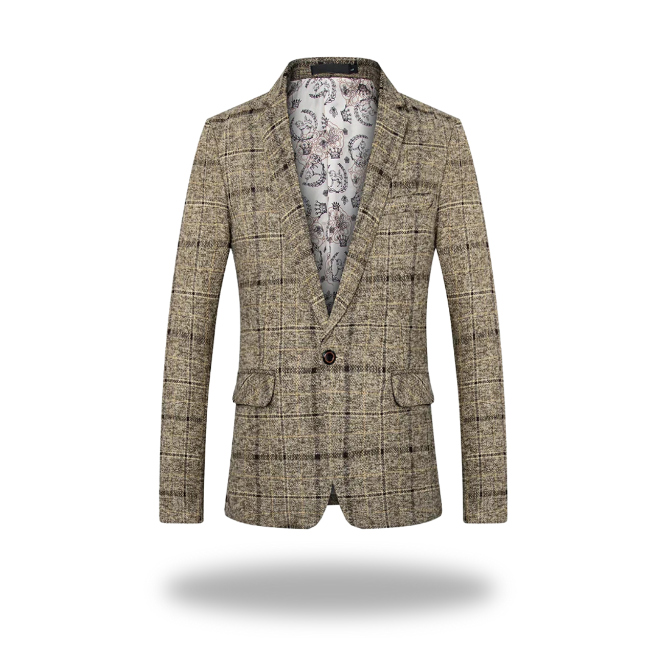 Monaco  | Premium Cotton Check Blazer with Tailored Comfort and Style