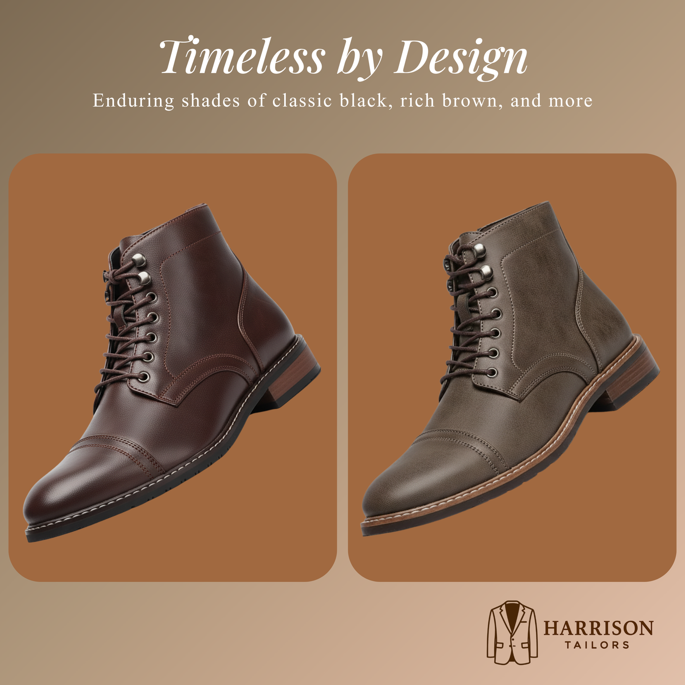 Jack | Vintage Industrial - Lace-Up Ankle Boots