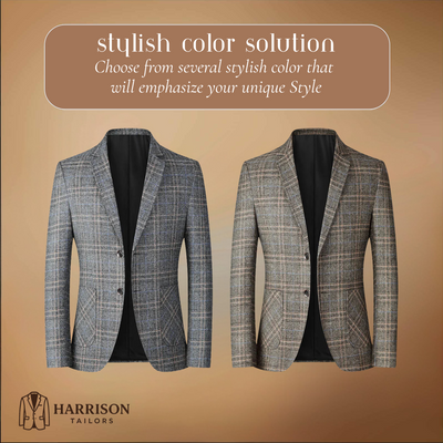 Peter | Tailored Plaid Jacket for Business and Beyond