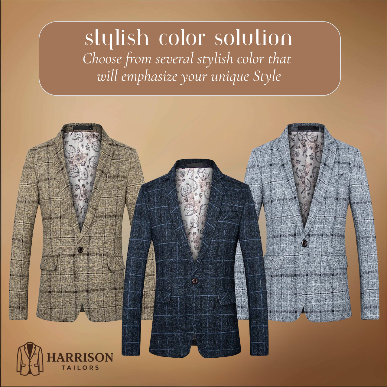 Monaco  | Premium Cotton Check Blazer with Tailored Comfort and Style