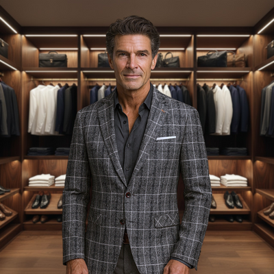 Glen | Classic Check Wool-Blend Jacket for Modern Versatility