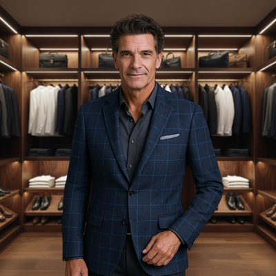 Glen | Classic Check Wool-Blend Jacket for Modern Versatility