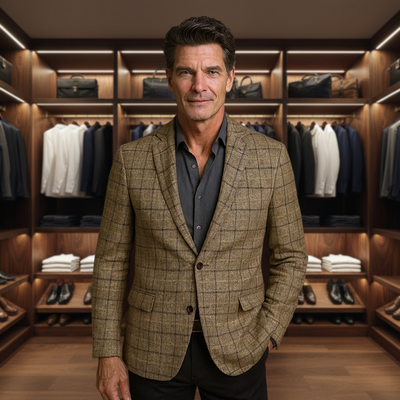Glen | Classic Check Wool-Blend Jacket for Modern Versatility